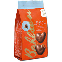 Продуктови Категории Шоколади Bahlsen сърца - меденки с плодов пълнеж и покритие от черен шоколад 150 гр